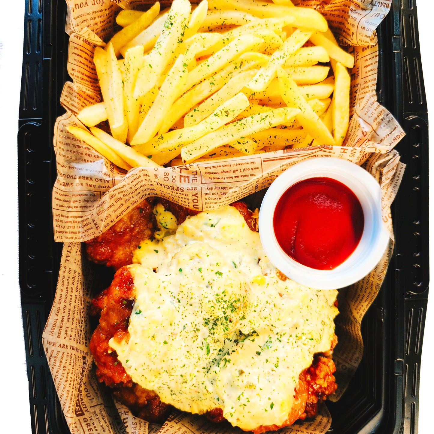 チキン南蛮とポテトフライ(3~4人前)