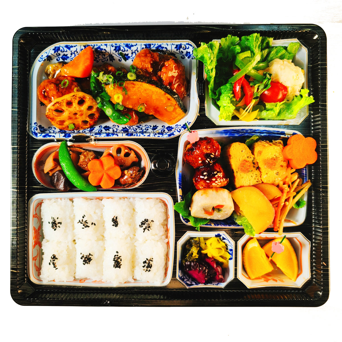高級・和風松花堂弁当-睦月|鹿児島で宅配、配達弁当ならひよこテーブル