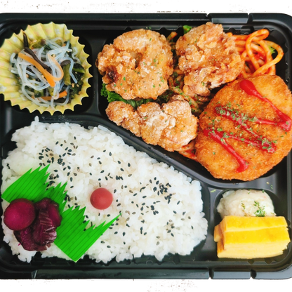 イベント・スポーツ用弁当①唐揚げ＆ミックスフライ　（合計注文10個以上他弁当含む）